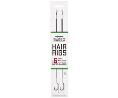 Surišti karpiniai pavadėliai Korda Basix Hair Rigs Wide Gape
