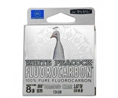 ZR Fluorokarboninis valas Baltas Peacock 50m