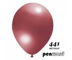 Balionai 12" Metalic Penword 100vnt bordo