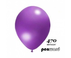 Balionai 12" Metalic Penword 100vnt violetiniai