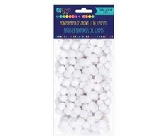 Dallprint Akriliniai burbuliukai balti 120vnt. 1cm