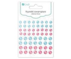 Dallprint Dekor.lipnūs kristalai, 60vnt.,pasteliniai