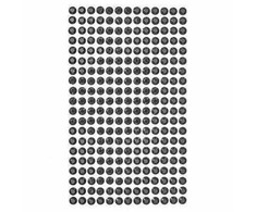 Dallprint Dekor.lipnūs kristalai 6mm 260vnt juodi