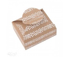 Dallprint Dėžutės su sidabrinėmis juostelėmis 6x7,5x2,5cm 4vnt
