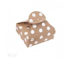 Dallprint Dėžutės su sidabriniais taškais 6x7,5x2,5cm 4vnt