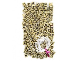 Dallprint Karoliukai auksiniai RAIDĖS 30g