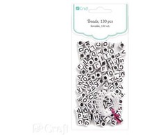 Dallprint Karoliukai RAIDĖS 40g baltas