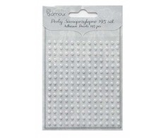 Dallprint Lipnūs perlai 3mm 195vnt.balta