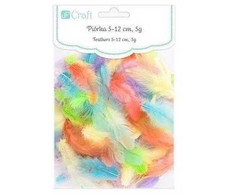 Dallprint Plunksnos 5-12cm, 5g pastelinės