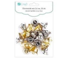 Dallprint Varpeliai metaliniai MIX, 2.6cm,20vnt.