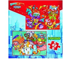 Educa 2 dėlionės (puzzle) 2x48 SUPERTHINGS 3-6metų