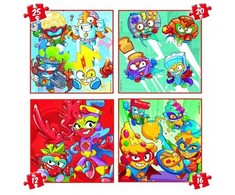 Educa Dėlionės (puzzle) lagamine 12+16+20+25 SUPERTHINGS 3-5metų