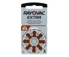 Elementai klausos aparatams RAYOVAC Extra, 312PR41, 8vnt