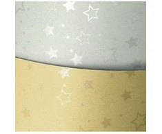 Galeria Papieru Dekoratyvinis popierius STARS A4 sidabrinis 220g 20l