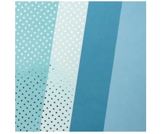 Galeria Papieru Kartonas KROPKI A4 190-210g 12vnt melsvas