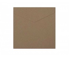 Galeria Papieru Vokai 160x160mm KRAFT 10vnt tam rudi