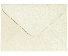 Galeria Papieru Dekoratyviniai vokai 70x100mm Pearl cream , 150g/m2, 10 vnt/pak