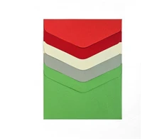 Galeria Papieru Vokai C6 GLADKI 110g 10vnt mix raudoni &amp; žali