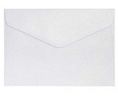 Galeria Papieru Vokai Galeri Papieru, C6 Pearl diamond baltas,150g/m2, 10 vnt./pak.