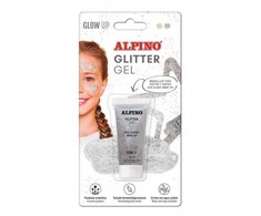 Gelis grimui 14ml ALPINO Glitter sidabrinis bls