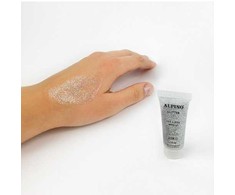 Gelis grimui 14ml ALPINO Glitter sidabrinis