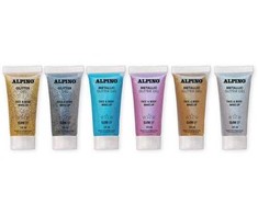 Gelis grimui 14ml ALPINO Metallic sidabrinis