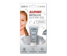 Gelis grimui 14ml ALPINO Metallic sidabrinis bls