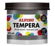 Guašas (tempera) ALPINO 40ml juodas