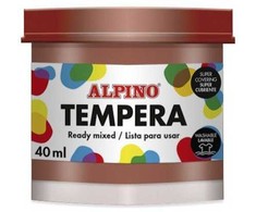 Guašas (tempera) ALPINO 40ml rudas