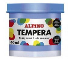 Guašas (tempera) ALPINO 40ml šv.mėlynas