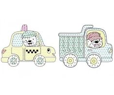 Ideyka Knygutė spalvinimo vandeniu JUOKINGI AUTOMOBILIAI art_selena_ua 20x20 3+