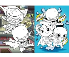 Ideyka Knygutė spalvinimui su lipdukais TIKRI DRAUGAI Warner Bros