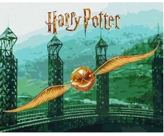 Ideyka Tapyba pagal skaičius: "HARIS PORETIS" Auksinis snitchas Warner Bros 40x50 dėžutėje