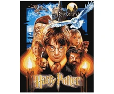 Ideyka Tapyba pagal skaičius: "HARIS POTERIS" plakatas su metaliko dažais Warner Bros 40x50 dėžutėje