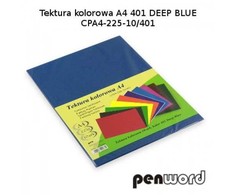 Kartonas A4/ 10l 225g PenWord t.mėlynas