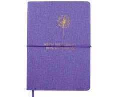 Knyga su gumute NICE A5 96l lang., violetinė