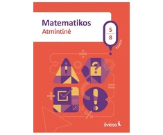 KNYGA Šviesa Matematikos atmintinė 5–8 klasėms