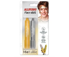 Kreidutės grimui ALPINO Face stick metallic 2sp