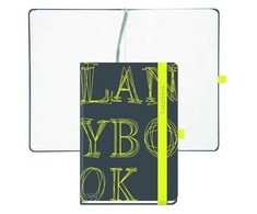 Lanybook Užrašų knygutė L-Y-O, A6,192lap.juod
