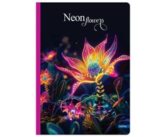 Lastva Knyga A5 96lap 70g lang NEON FLOWERS
