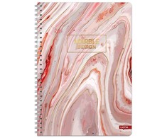 Lastva Knyga su spirale A4 80lap 70g lang MARBLE