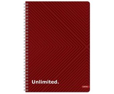 Lastva Knyga su spirale A4 80lap 70g lang UNLIMITED