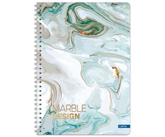 Lastva Knyga su spirale A5 80lap 70g lang MARBLE