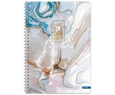 Lastva Knyga su spirale A5 80lap 70g lang MARBLE
