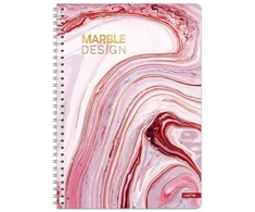 Lastva Knyga su spirale A5 80lap. 70g MARBLE linija