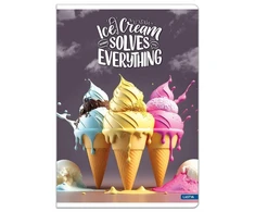 Lastva Sąsiuvinis A4 52lap. 70g ICE CREAM lang.