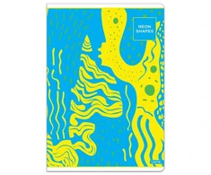Lastva Sąsiuvinis A4 52lap. 80g NEON SHAPES lang.