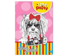 Lastva Sąsiuvinis A5 52lap 80g linija DOG party KIDS