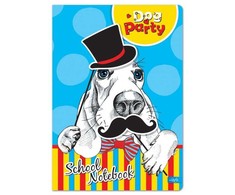Lastva Sąsiuvinis A5 52lap 80g linija DOG party KIDS