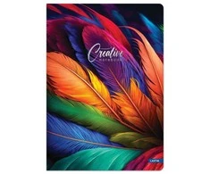 Lastva Sąsiuvinis A5 96lapų 70g langeliais CREATIVE